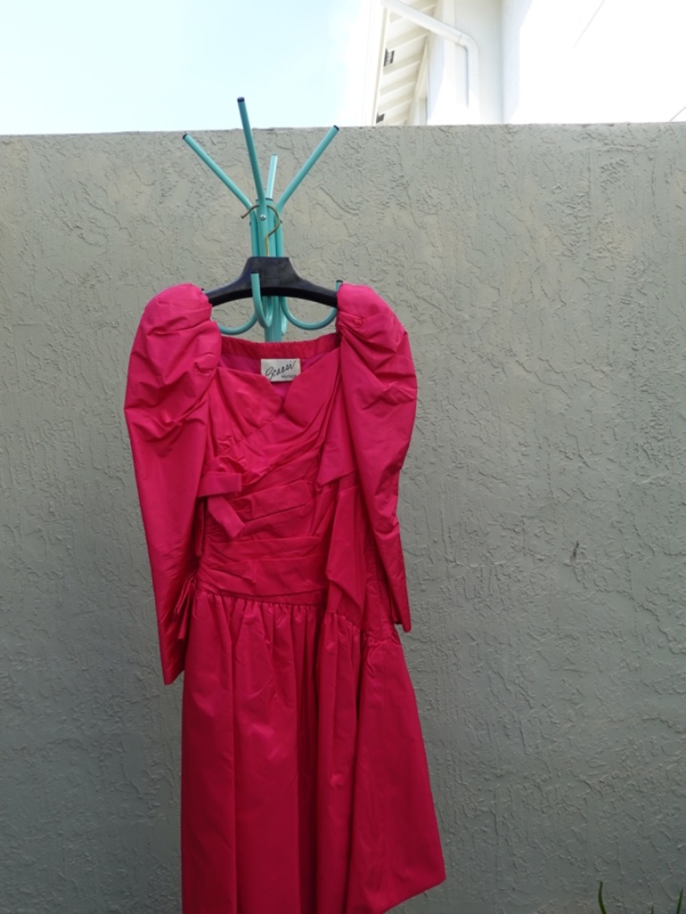 Scaasi Boutique Deep Pink evening dress size 6 - Picture 2 of 8
